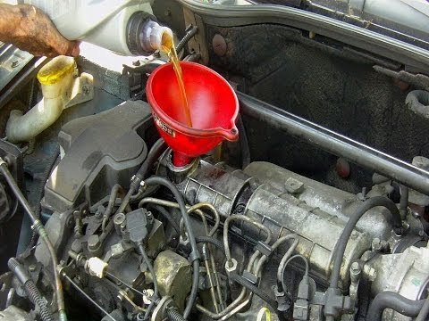 Cambio de aceite y filtro del motor paso a paso