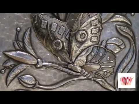 Manualidades de repujado de aluminio