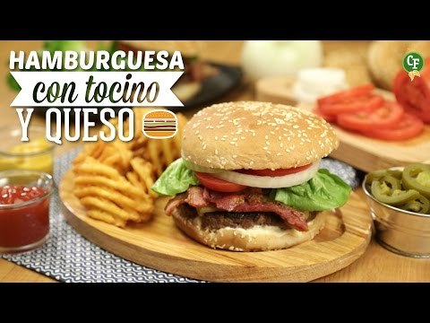 Hamburguesa con Tocino y Queso