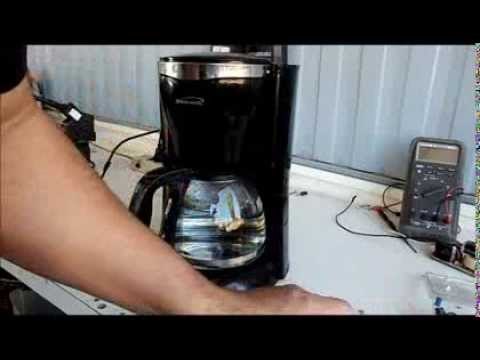 Reparación de cafetera eléctrica.