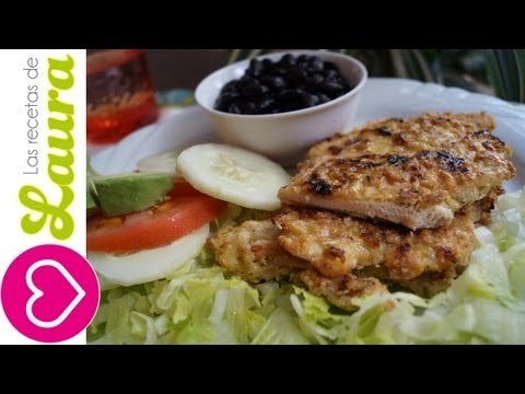 Milanesa de pollo sin freír