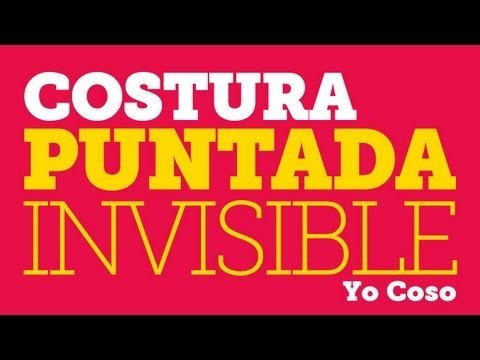 Punto invisible a mano para dobladillos