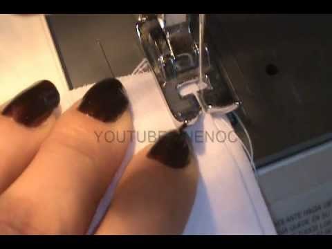 Costura invisible en máquina de coser