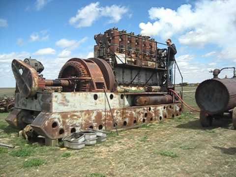 Encendido de motor antiguo Diesel