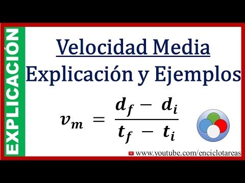 Velocidad média - Física