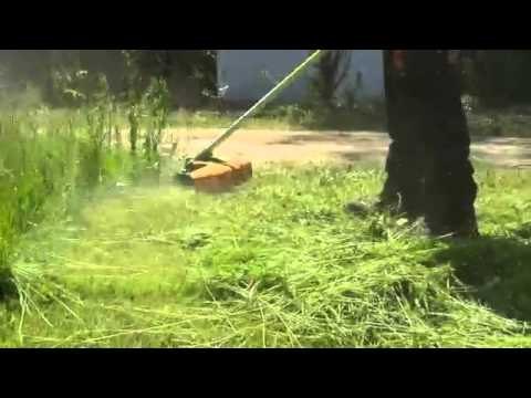 Aprende a usar una desbrozadora con hilo y disco