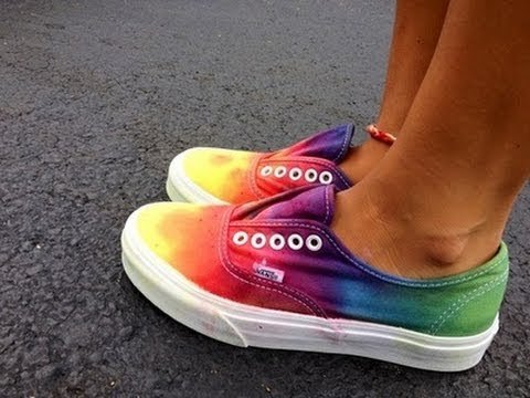 Pintar tus vans multicolor arcoiris