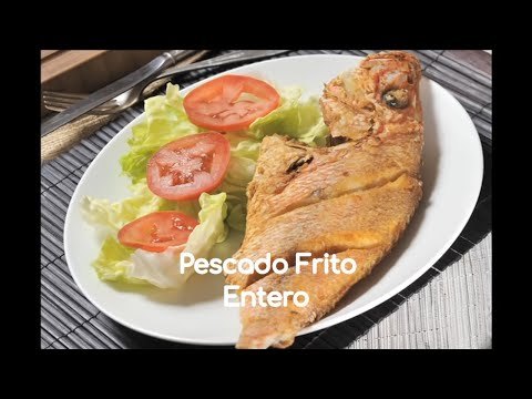 Pescado frito entero