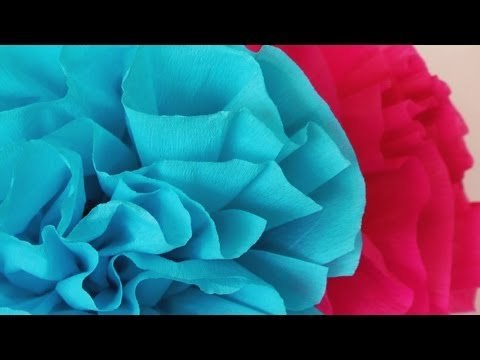 Aprende a hacer flores de papel crepé 