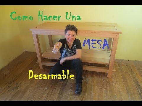 Hacer una mesa de carpintería desarmable