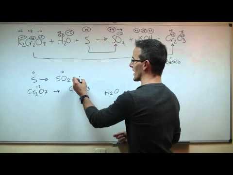 Balancear una reacción química en medio básico 