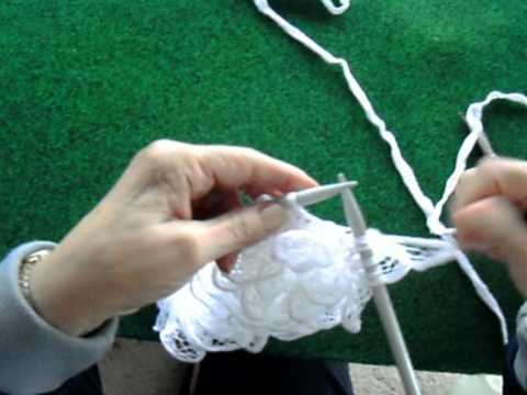 Bufanda de punto de hilo de malla