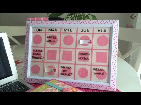 Organizador semanal para la escuela