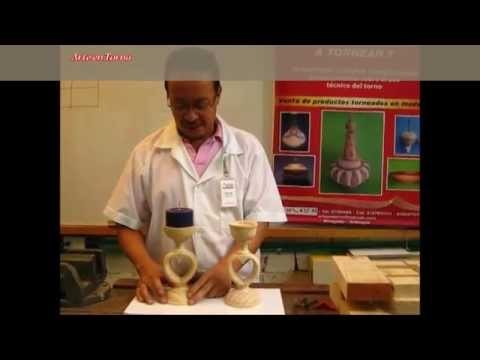 Hacer un candelabro en torno 1/3