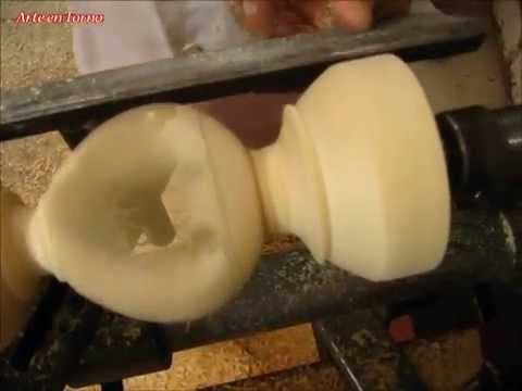 Hacer un candelabro en torno 3/3