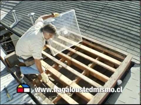 Instalar una cúpula acrilica en el techo