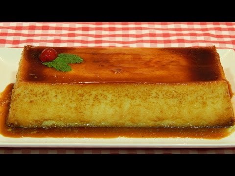 Flan de manzana sin leche