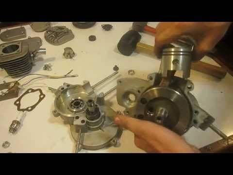  Desarmado de motor 80cc 2t de bicimoto