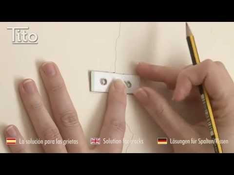 Reparar grieta en pared usando grapas