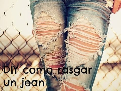Como rasgar un jean