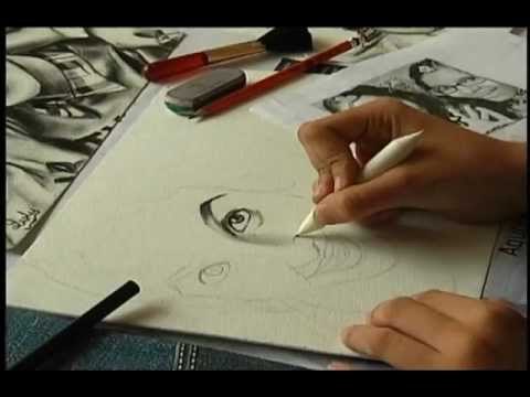 Dibujo de Rostros - Técnica al carboncillo