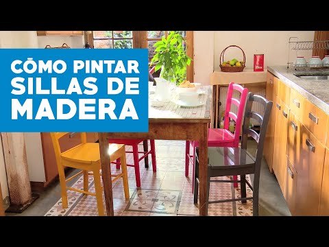 Pintar sillas de madera