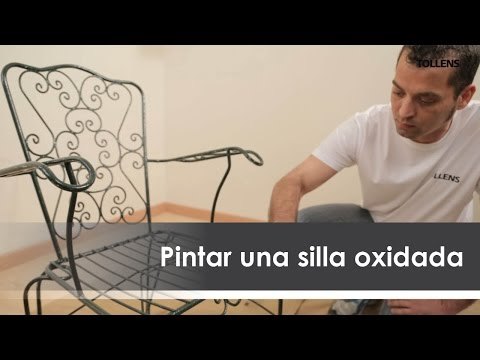 Pintar una silla oxidada