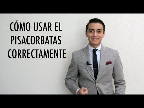 Aprende a usar correctamente el pisacorbatas