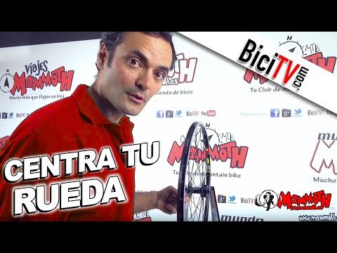Centrar una rueda de bicicleta