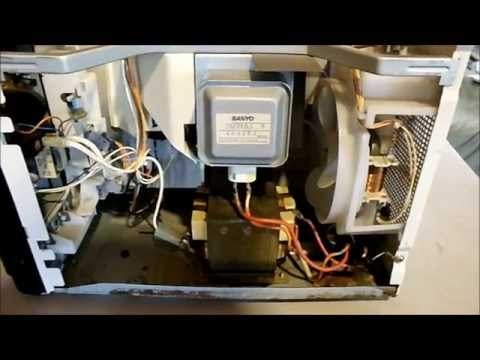 Probar los componentes de un horno de microondas