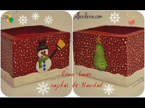 Aprende a hacer cajas de Navidad