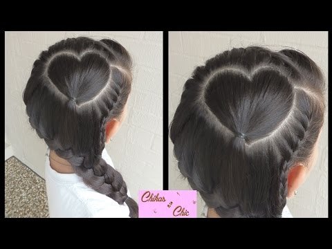 Peinado: Trenza en forma de corazón