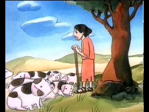 Las parabolas de Jesus en dibujos animados