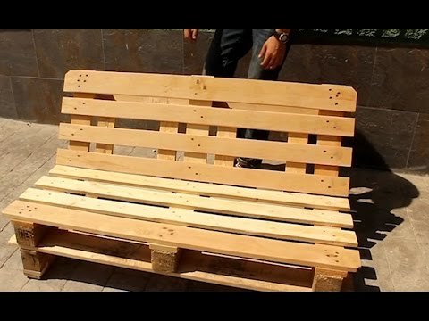 Como hacer un banco de palets