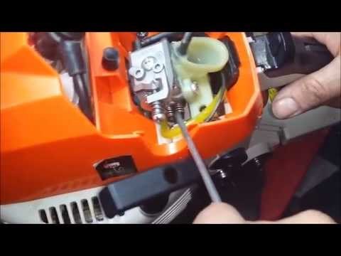 Como regular el carburador de una máuina en marcha