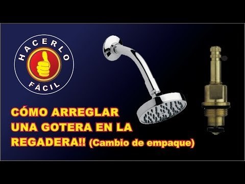 Gotera en la regadera