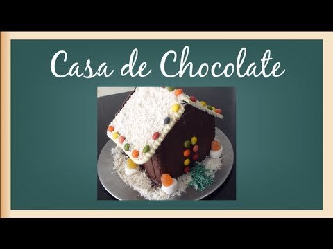 Casita de chocolate para Navidad 