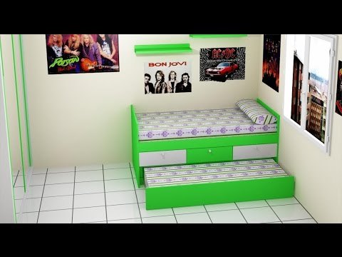 Cama para habitación juvenil