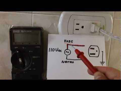 Identificar la Fase y el neutro en una toma