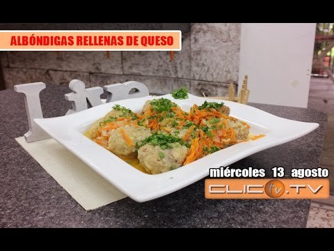 Albondigas rellenas de queso
