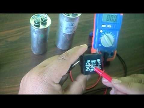 Probando capacitador de aire acondicionado