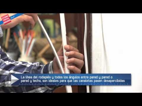 Ocultar cableado eléctrico con canaletas