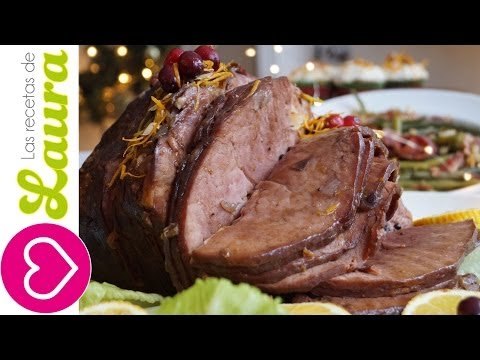 Pernil de cerdo asado marinado a la naranja