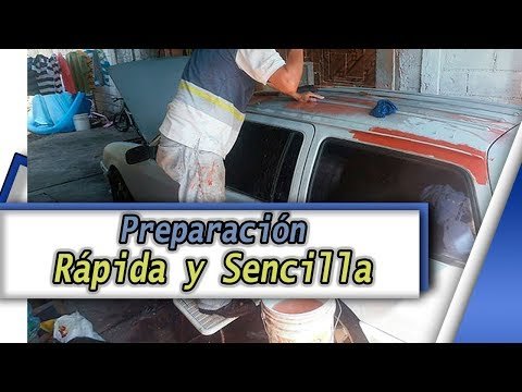 Preparar un coche para pintar