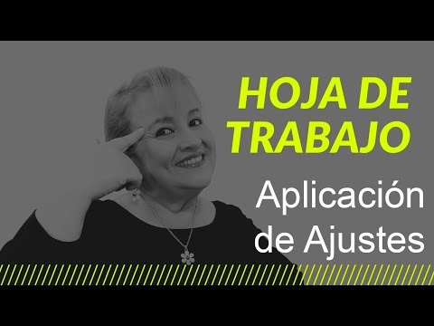 Aplicación de los Ajustes Contables