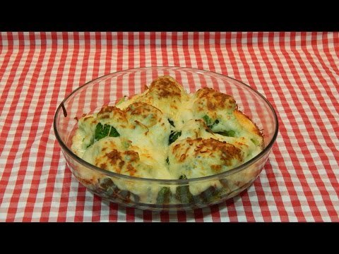 Brócoli gratinado con bechamel