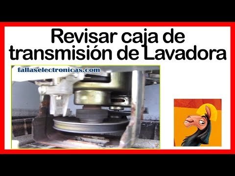 Probando caja de transmisión de lavadora