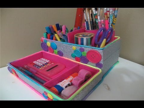 Organizador de escritorio reciclado 