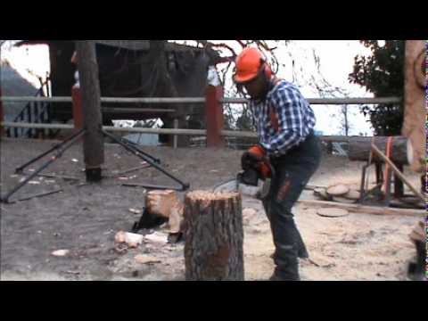 Miini sillas sacadas de un tronco