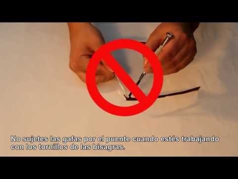 Ajusta los tornillos de las monturas de tus gafas